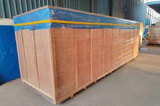 heavy-duty industrial wooden packaging box