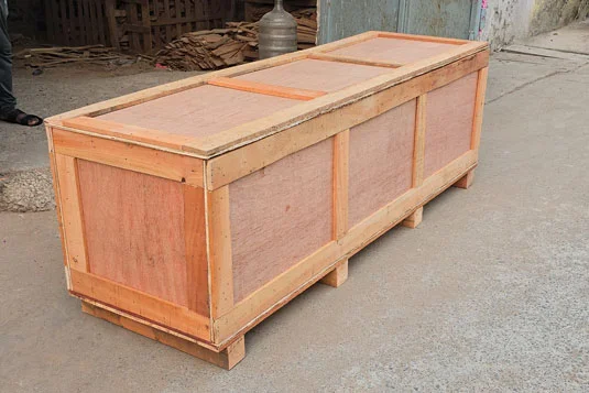 industrial wooden packaging crate