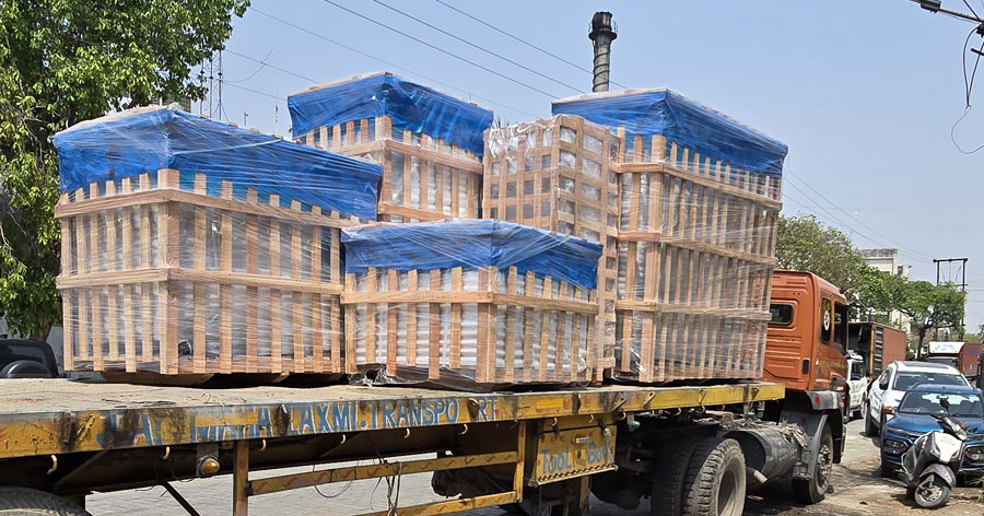 Industrial Wooden Crate Box